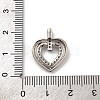 Brass Micro Pave Cubic Zirconia Pendants KK-U033-19P-01-3