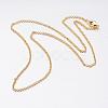 Brass Chain Necklaces MAK-L009-10G-2