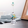 Angle Glass Hanging Ornaments PW-WG28625-03-1