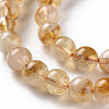 Natural Citrine Beads Strands G-S362-105B-3