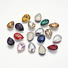 Glass Pointed Back Rhinestone Cabochons RGLA-A008-10x14mm-M-3