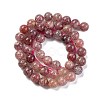 Natural Strawberry Quartz Beads Strands G-J373-16-8mm-01-6