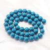Baking Painted Shell Pearl Round Bead Strands BSHE-L011-6mm-B013-3