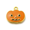 Halloween Theme Alloy Enamel Pendants ENAM-D067-02G-01-1