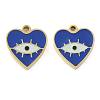 Ion Plating(IP) 304 Stainless Steel Enamel Charms STAS-U032-05G-1