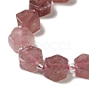 Natural Strawberry Quartz Beads Strands G-P534-A03-01-4