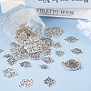  60Pcs 10 Styles Tibetan Style Alloy Connector Charms FIND-TA0002-97-6