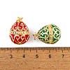 Brass Enamel Pendants KK-E112-13G-4