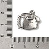 Non-Tarnish 304 Stainless Steel Pendant Rhinestone Settings STAS-N103-40P-3