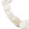 Natural Rainbow Moonstone Nuggets Beads Stretch Bracelet for Her BJEW-JB06951-09-5