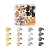 32Pcs 16 Styles 304 Stainless Steel Ear Stud Findings STAS-TA0001-37-9