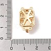 Brass Micro Pave Cubic Zirconia Box Clasps KK-B100-056G-4