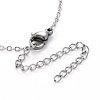 Flat Round 304 Stainless Steel Jewelry Sets SJEW-H302-10-4