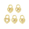 Brass Micro Pave Cubic Zirconia Pendants KK-H428-06G-1