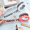 Fingerinspire 2 Rolls 2 Colors Valentine's Day Thank You Theme Decorative Paper Tapes AJEW-FG0005-03-3