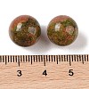 Natural Unakite No Hole Sphere Beads G-K353-04B-05-3