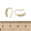Brass Micro Pave Cubic Zirconia Earring Hooks KK-C048-13E-G-3
