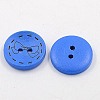 2-Hole Wooden Buttons X-BUTT-A028-44L-M-2