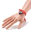 Polyester & Spandex Cord Bracelet Sets BJEW-JB06367-01-3