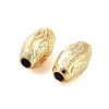 Texture Brass Beads KK-S379-02G-E-2