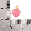 Rack Plating Brass Enamel Pendants KK-P269-10G-02-3