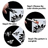 4Pcs 4 Styles Bees Theme PET Plastic Hollow Out Drawing Painting Stencils Templates Sets DIY-WH0299-001-4