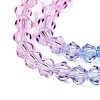 Baking Painted Glass Bead Strands DGLA-A039-T6mm-A06-2