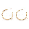Brass Stud Earring Findings KK-S345-031-2