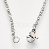 Non-Tarnish 201 Stainless Steel Puppy Pendant Necklaces NJEW-T009-JN042-1-40-3