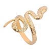 Snake Stainless Steel Open Cuff Ring for Women FM9814-2-1