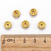 Iron Rhinestone Spacer Beads RB-A010-8MM-G-4