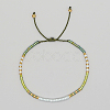 Glass Seed Braided Beaded Bracelets XC9959-11-1
