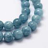 Natural White Jade Imitation Amazonite Beads Strands X-G-F364-16-6mm-3