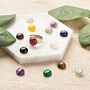 Fashewelry 30Pcs 15 Style Natural & Synthetic Gemstone Cabochons G-FW0001-12B-15