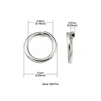 Iron Open Jump Rings IFIN-YW0001-41P-1