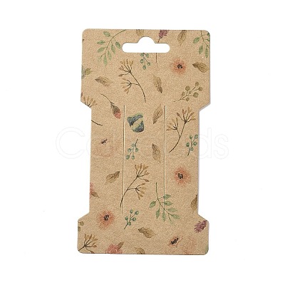 Kraft Paper Hair Clip Display Cards DIY-B061-06A-08-1