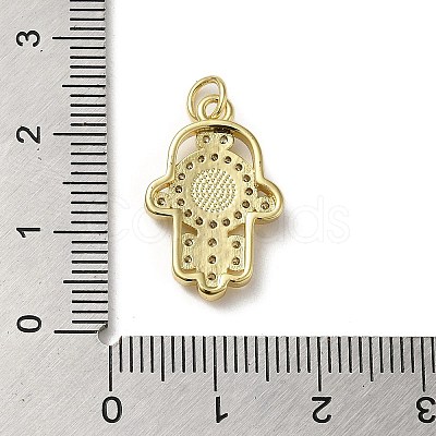 Brass Micro Pave Cubic Zirconia Pendants KK-Q808-02G-1