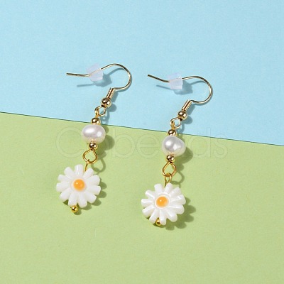 Flower Dangle Earrings EJEW-JE05781-03-1