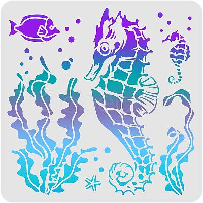 Plastic Reusable Drawing Painting Stencils Templates DIY-WH0172-495-1