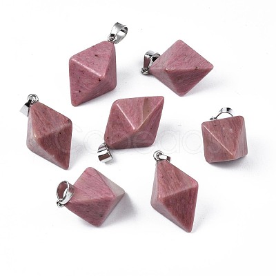 Natural Rhodochrosite Pendants G-N326-107B-1