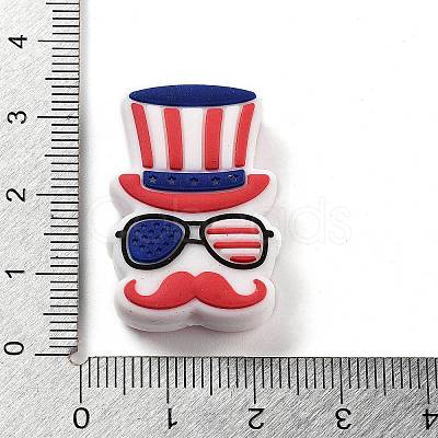 Independence Day Theme Silicone Beads SIL-M005-01C-1