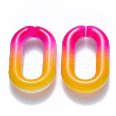 Two Tone Opaque Acrylic Linking Rings OACR-S036-006B-M-1