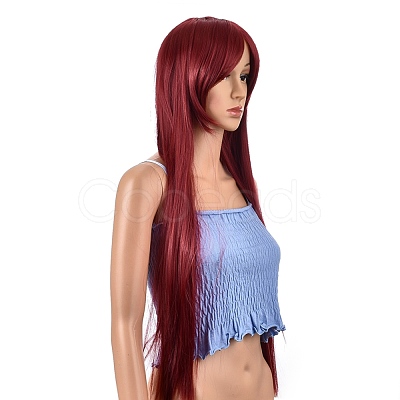 31.5 inch(80cm) Long Straight Cosplay Party Wigs OHAR-I015-11K-1