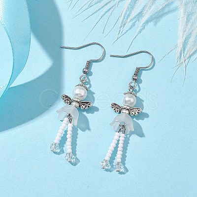 304 Stainless Steel Fairy Dangle Earrings EJEW-MZ00129-05-1