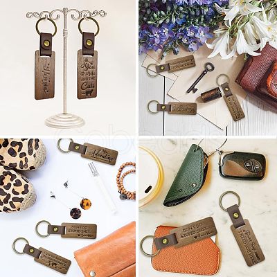 Walnut Wood Keychain KEYC-WH0044-007-1