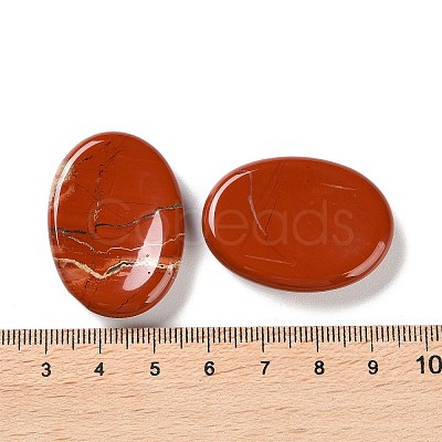 Oval Natural Red Jasper Worry Stone G-G104-01B-1