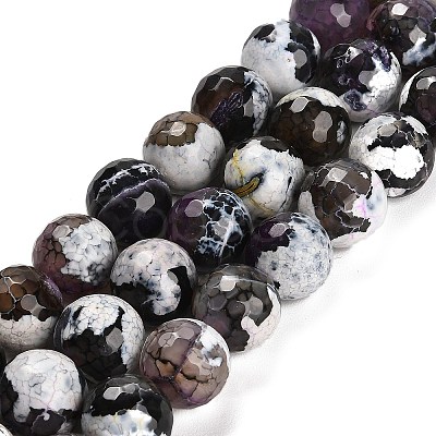 Natural Fire Crackle Agate Beads Strands G-L595-A02-01H-1