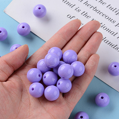 Opaque Acrylic Beads MACR-S370-C16mm-31-1