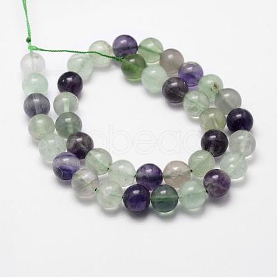 Natural Fluorite Bead Strands G-D840-56-6mm-AB+-1