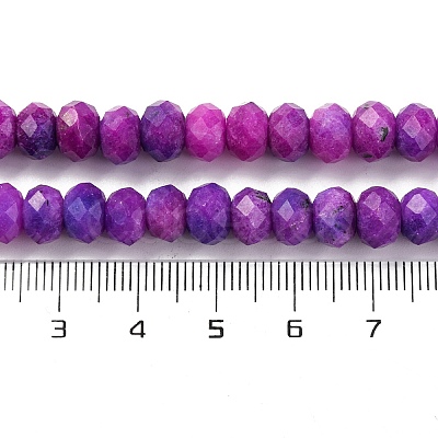 Natural Jade Imitation Sugilite Dyed Beads Strands G-K380-A14-01-1